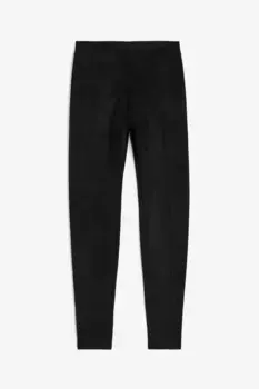 Пышные леггинсы с декоративной строчкой H&M, черный