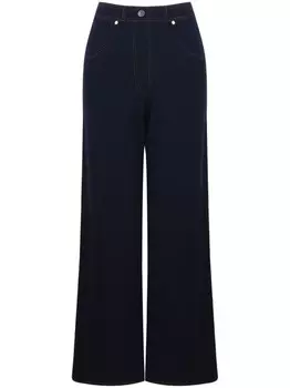 Пышные трикотажные расклешенные брюки Ports 1961, синий