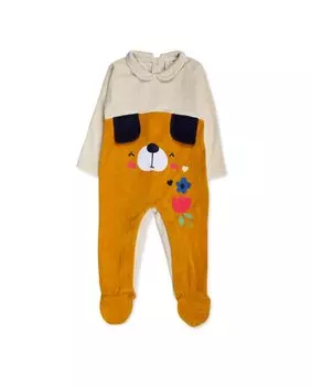 Пышный комбинезон для девочки с 3D аппликациями Tuc tuc, бежевый