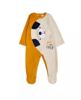 Пышный комбинезон для мальчика с 3D аппликациями Tuc tuc, горчичный