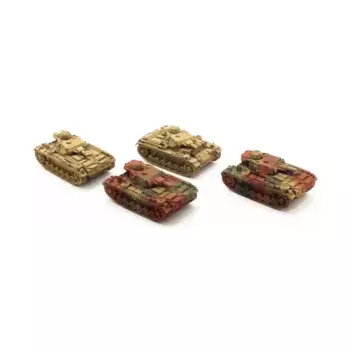 Пз. III N Коллекция №1, WWII Micro Armour - Germany - Loose Miniatures (1:285)