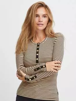 Пжавана с длинным рукавом Pulz Jeans, коричневый