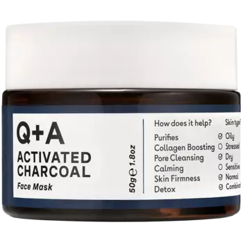 Q+A Activated Charcoal маска для лица, 50 мл