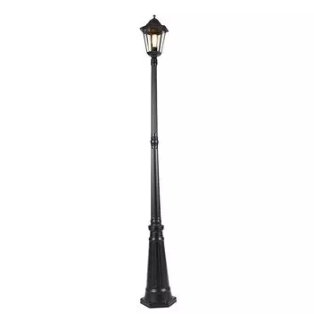 QAZQA - Classic I Antique Classic уличный фонарь черный 200 см IP44 - Havana I Наружное освещение - Продолговатый алюминий - Подходит для светодиодов E27