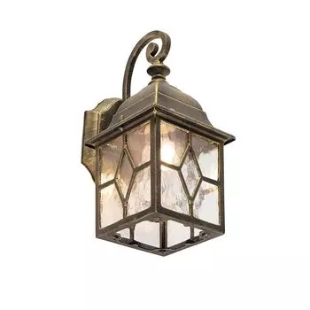 QAZQA - Country House I Vintage Romantic Настенный светильник для наружного освещения, бронзовый - Лондон I Наружное освещение - Алюминиевый куб I Квадратный - Светодиод подходит E27, бронза