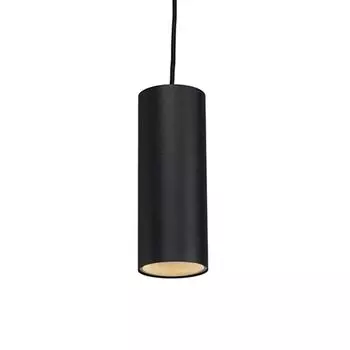 QAZQA - Дизайнерский подвесной светильник I Подвесной светильник I Подвесной светильник черный - Tubo I Гостиная I Спальня - алюминиевый цилиндр - Светодиод подходит GU10