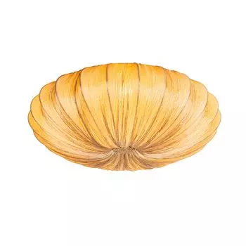 QAZQA - Дизайнерский потолочный светильник I Потолочный светильник I Лампа I бежевый 60 см, 5 лампочек - Plu I гостиная I спальня - текстильный круглый - подходит светодиод E27