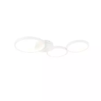 QAZQA - Дизайнерский потолочный светильник I Потолочный светильник I Лампа I свет белый, включая светодиод 3-ступенчатая регулировка яркости 3 лампы - Диммер Pande I регулируемая I Гостиная I Спальня - алюминиевый круглый - I (не заменяемый) LED