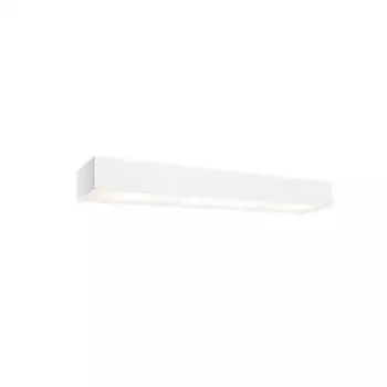 QAZQA - Дизайнерский удлиненный настенный светильник белый 60 см - HouxI 4 лампы I гостиная I спальня - удлиненный алюминий I прямоугольный - подходит для светодиодов G9