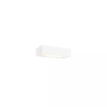 QAZQA - Дизайнерский удлиненный настенный светильник, белый, 2 лампы 5 см - Houx I гостиная - алюминий удлиненный I прямоугольный - подходит для светодиодов G9