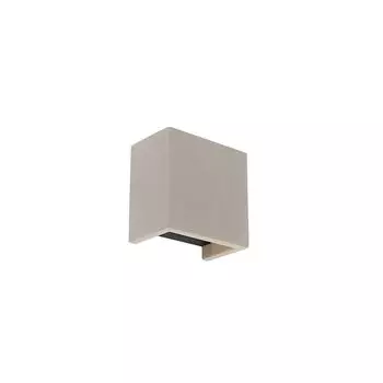 QAZQA - Industrial I Vintage I Industrial I Vintage I Настенный светильник из бетона - Meave I Гостиная I Спальня - StoneI Square - Подходит для светодиодов G9, серый