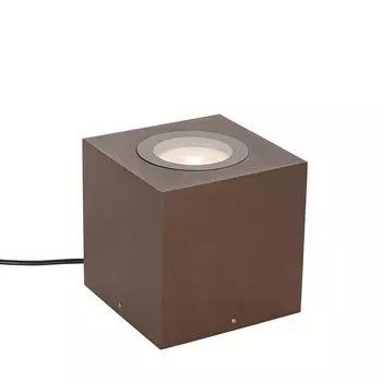 QAZQA - Industry I Vintage I Industry I Vintage ИК-прожектор для сада ржаво-коричневый квадратный IP65 AR111 - Lennard I наружное освещение - алюминиевый квадрат - светодиод подходит GU10