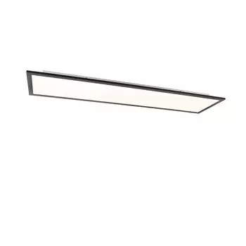 QAZQA - Modern Modern LED панель черная 120 см вкл. LED - Liv I гостиная I спальня - пластик прямоугольный - I (несменный) LED, черный