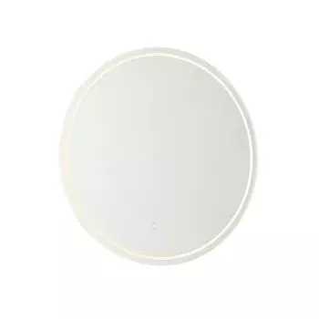 QAZQA - Modern Modern ванная комната I зеркало для ванной комнаты 60 см, включая светодиод и сенсорный диммер - сенсорный диммер Sebas I с регулируемой яркостью - стекло круглое - I (не заменяемый) светодиод., прозрачный