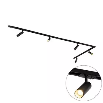 QAZQA - Modern Современная 1-фазная рельсовая система I Прожектор I Потолочный светильник I Потолочный светильник I Прожектор с 5 лампами I Прожектор I Потолочный светильник I Потолочный светильник I Прожектор I Лампа I Светильники с 35 лампами,...