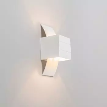 QAZQA - Набор из 2 современных настенных светильников, белый - Amy - - Подходит светодиодный