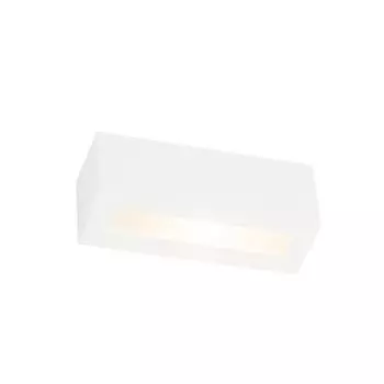 QAZQA - Настенный светильник современный белый - Tjada Novo I гостиная I спальня - прямоугольный гипсовый - подходит для светодиодов G9