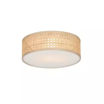 QAZQA - Потолочный светильник Oriental Oriental I Потолочный светильник I Лампа I Light Rattan 30 см - Тромма I Гостиная I Спальня - Круглый - Светодиод Подходит E27, белый