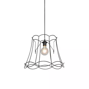 QAZQA - Ретро подвесной светильник I обеденный стол I столовая I подвесной светильник I подвесной светильник I подвесной светильник I подвесной светильник I светильник I светильник черный 45 см - Granny Retro Frame I гостиная I спальня - Sta