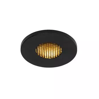 QAZQA - Современная ванная комната Ванная комната I Ванная комната Утопленный точечный светильник на открытом воздухе, черный IP54 - Shed Honey I Наружное освещение - Алюминий круглый - Светодиод подходит GU10