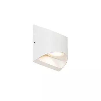 QAZQA - Современный настенный светильник для наружного освещения, белый, вкл. светодиод, 2 лампы IP54 - Mal I Наружное освещение - алюминиевый прямоугольный - I (несменный) светодиод