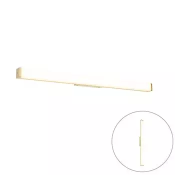 QAZQA - Современный настенный светильник для ванной комнаты I из латуни, 92 см, вкл. светодиод IP44 - CascadaI, 3 лампы - продолговатый пластик - I (не заменяемый) светодиод, золото