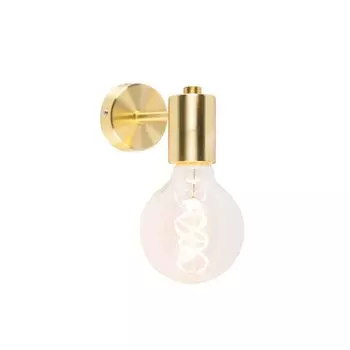 QAZQA - Современный настенный светильник Smart Art Deco золото I латунь, включая источник света G95 WiFi - Facil I гостиная I спальня - стальной цилиндр - светодиод подходит E27