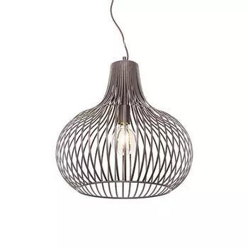 QAZQA - Современный подвесной светильник I подвесной светильник I подвесной светло-коричневый 48 см - Сапфира I гостиная I спальня - алюминий круглый - подходит светодиод E27