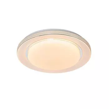 QAZQA - Современный потолочный светильник I потолочный светильник I лампа I свет белый 38 см, включая светодиод с дистанционным управлением - Йохем I гостиная I спальня - круглый пластик - I (не заменяемый) светодиод