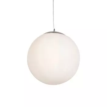 QAZQA - Современный скандинавский подвесной светильник I Подвесной светильник I Подвесной светильник опаловое стекло 50 см - Шар 50 I Гостиная I Спальня - круглый I Шар I сферический - Подходит для светодиодов E27, белый