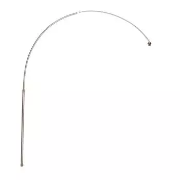 QAZQA — сталь I матовая никелевая дуга для дуговых ламп XXL — продолговатая сталь — подходит для светодиодов, серебро