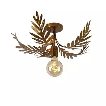QAZQA - Загородный дом I винтажный потолочный светильник I потолочный светильник I лампа I свет золото I латунь 46 см - Ботаника I гостиная I спальня - органическая сталь - подходит для светодиодов E27