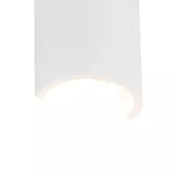 QAZQA - Загородный дом I винтажный современный настенный светильник белый - Colja Novo I гостиная I спальня - штукатурка круглая - светодиод подходит G9