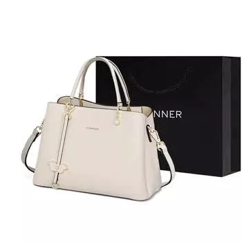 Qianbaidu C°Banner C°BANNER Женская сумка через плечо, От белого