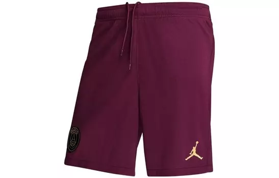 Qiaodan X Paris Saint Germain повседневные шорты мужские бордовые Jordan, цвет Burgundy