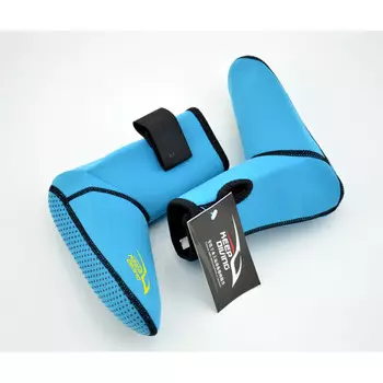 QINGHONG детские противоскользящие носки для дайвинга толщиной 3 мм, мужская и женская зимняя обувь для плавания, сноркелинга, синего цвета XXS