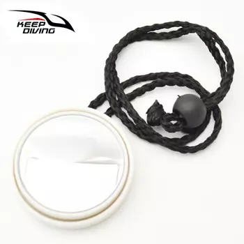 QINGHONG подводное плавание с аквалангом, регулируемое на 360 градусов зеркало заднего вида для дайвинга с веревкой, боковой подвес, пещерная лодка, аксессуары для дайвинга, белый
