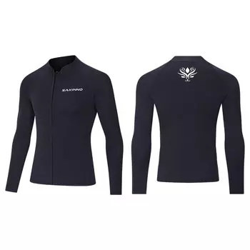 QINGHONG Sharkono мужские и женские пары с длинными рукавами для дайвинга, теплый и морозостойкий ветрозащитный и солнцезащитный гидрокостюм для мужчин - 3 мм M