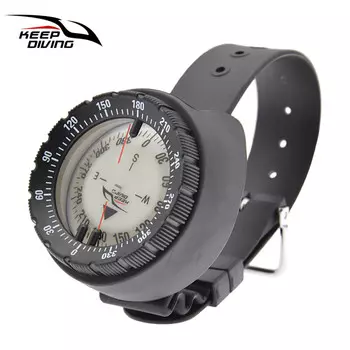 QINGHONG сильные магнитные 50-метровые часы, сбалансированный водонепроницаемый компас, подводный светящийся северный игольчатый компас для дайвинга, черный