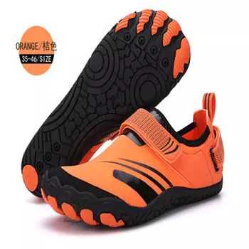 QINGHONG уличная мужская и женская пляжная обувь, мягкая подошва, легкая, быстросохнущая обувь для плавания, обувь для дайвинга A36 оранжевый 36-46