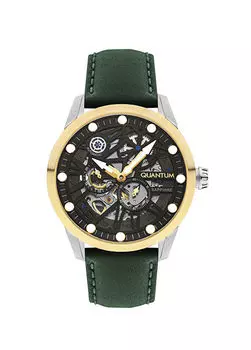 Qmg1120.275 стальные мужские наручные часы Quantum, зеленый
