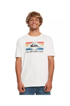 Qs Rainbow — мужская футболка Quiksilver, белый