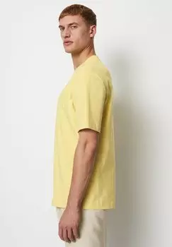 QUALITT Relaxed Aus Schwerer Marc O'Polo, Футболка с принтом золотистый шипучий