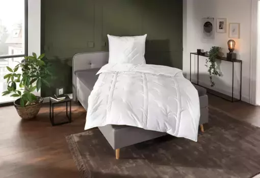 QUEENS TEXTILES одеяло из натурального волокна "Ирис 135х200 см, белый