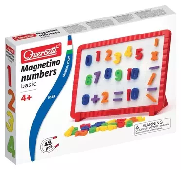 Quercetti, Basic, Цифры, магнитная доска, 48 элементов