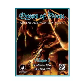 Quests of Doom #1 Vol. 2 (5E), D&D 5e Adventures, Sourcebooks & Supplements (Frog God Games), твердый переплет