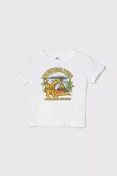 Quiksilver Детская хлопковая футболка BARKINGTIGERBOY, белый
