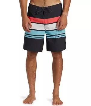 Quiksilver Everyday Stripe 19Шорты для доски с внешним швом, черный