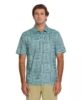 Quiksilver Мужская классическая поло Fish Block Quiksilver Waterman, синий