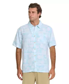 Quiksilver Мужская рубашка Fern Garden Woven Quiksilver Waterman, синий